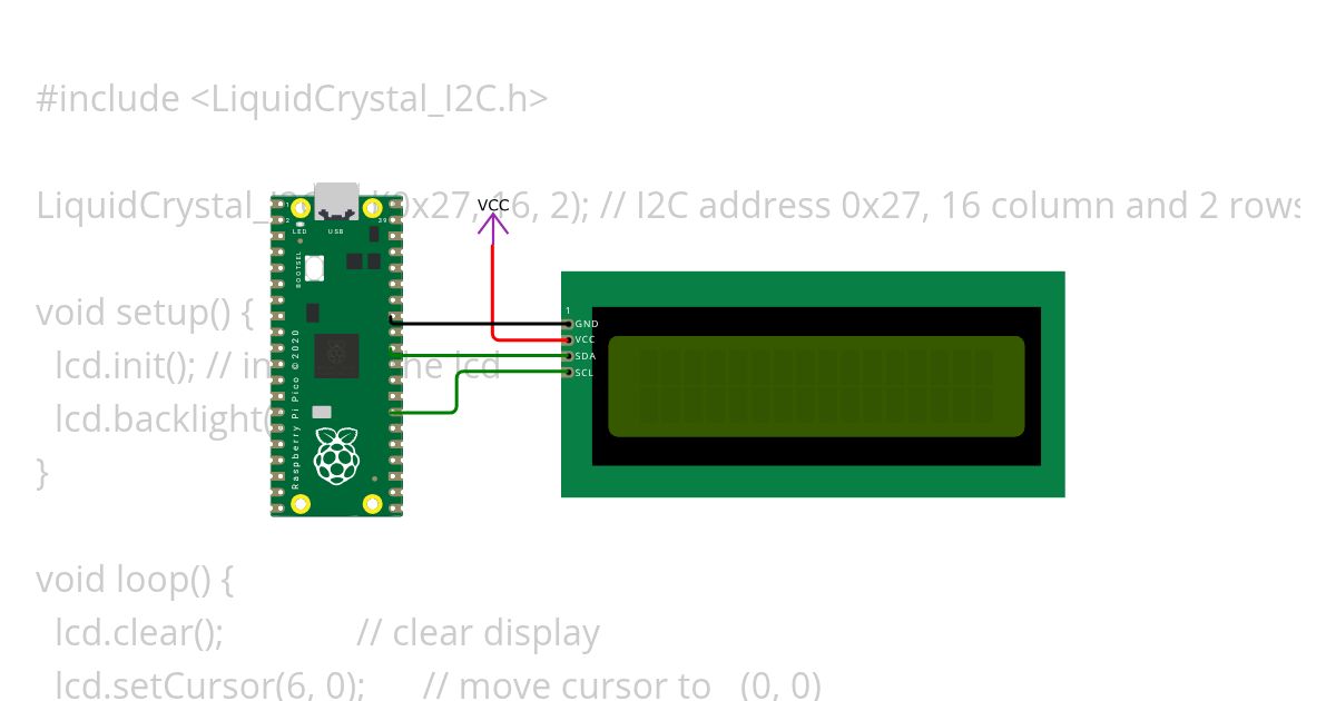 RAsp LCD I2C Mode  Copy  simulation