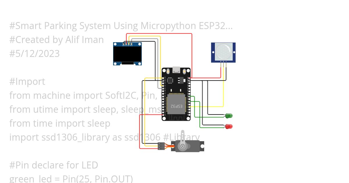 YSJ - Smart Parking system using Esp32 simulation