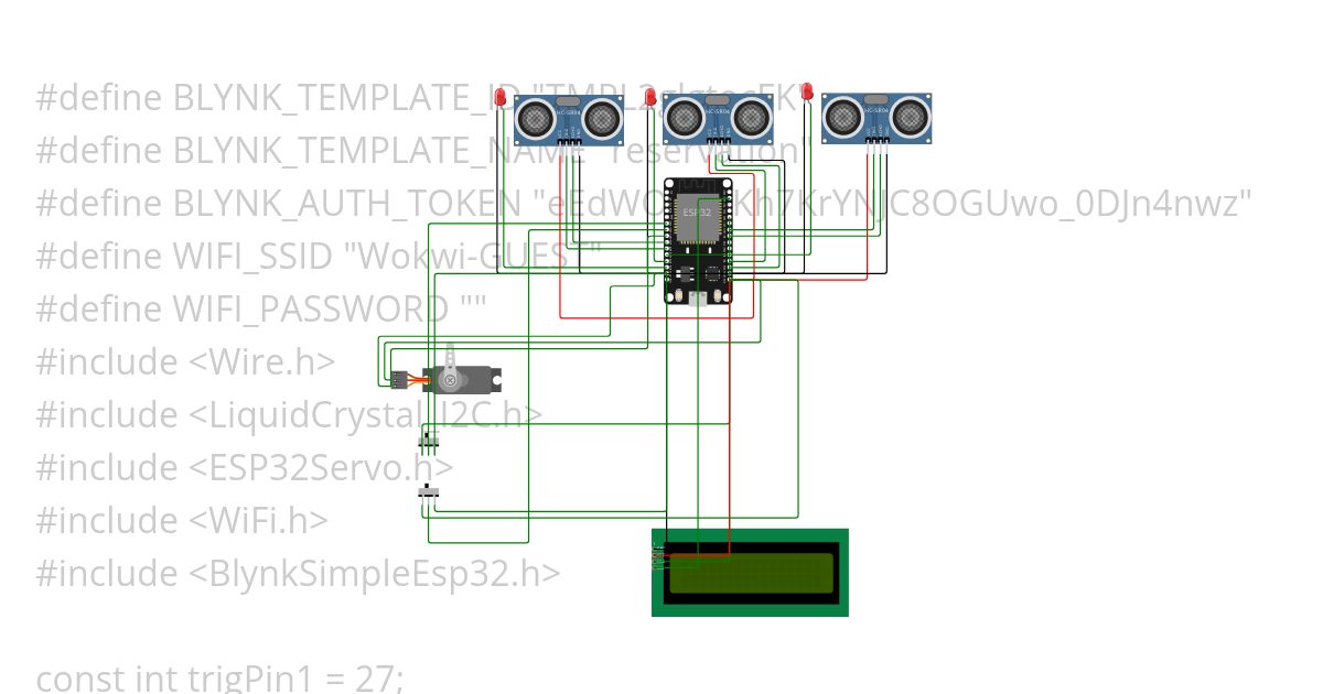 koz smart parking system using motion sensor simulation