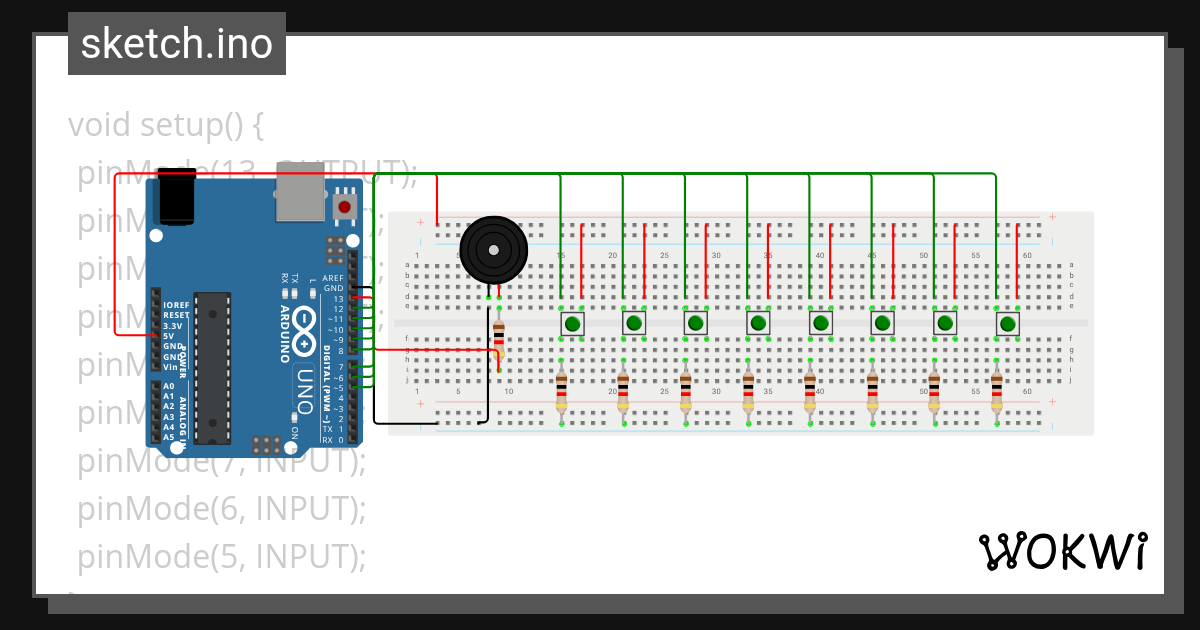 PIANO 2 - Wokwi ESP32, STM32, Arduino Simulator