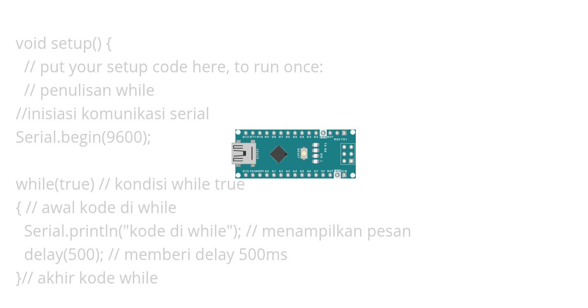 penjelasan while simulation