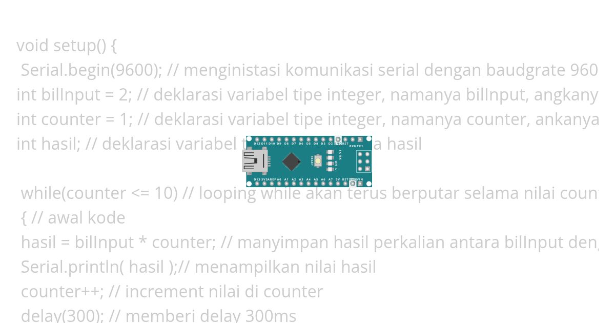 contoh while 2 simulation