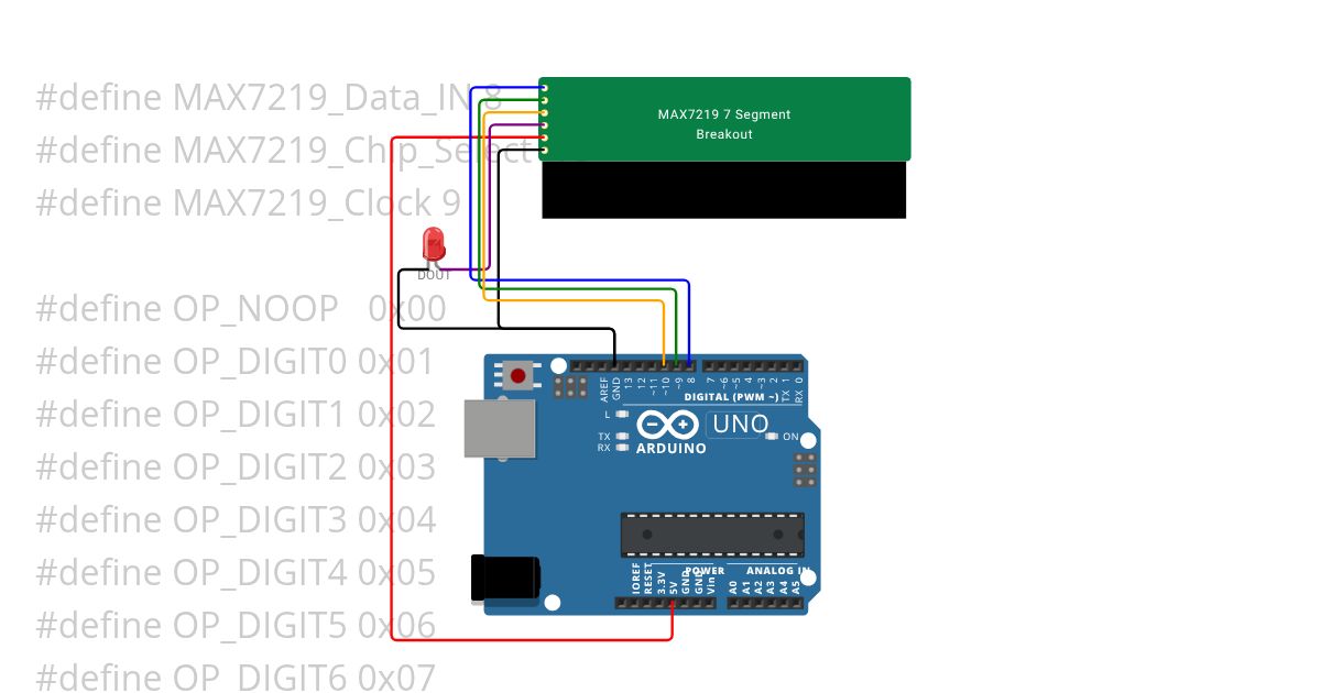 MAX7219-7 Seg Copy simulation