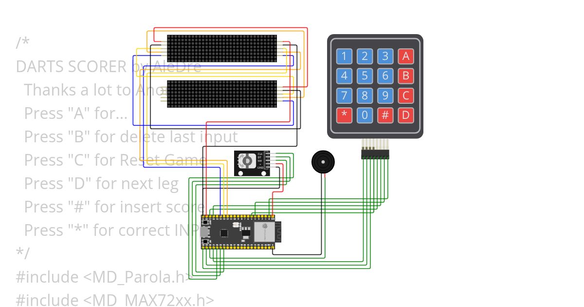 DartScorerFlatKeyPad simulation