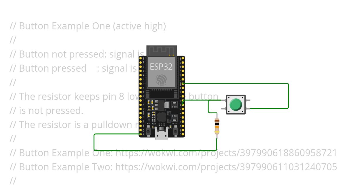 Button Example One (active low - Pull up resistor concept) Copy mk simulation