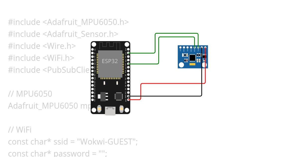 ESP32 MPU6050 JAPS simulation