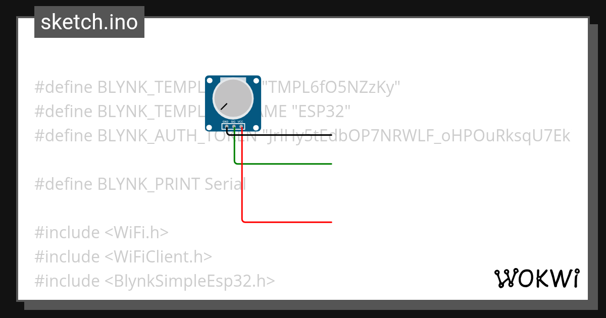 ESP32 sensor test - Wokwi ESP32, STM32, Arduino Simulator