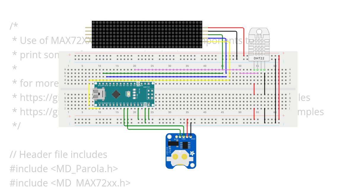 MAX7219 RTC Wall Clock simulation