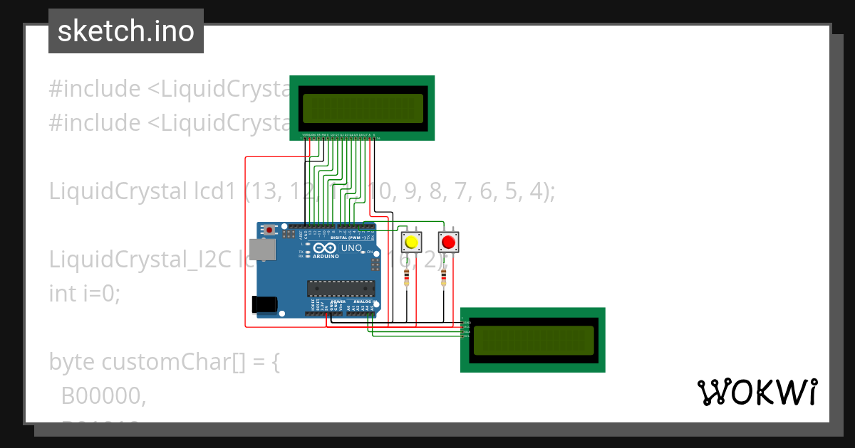Lesson 5: LCD I2C - Wokwi ESP32, STM32, Arduino Simulator
