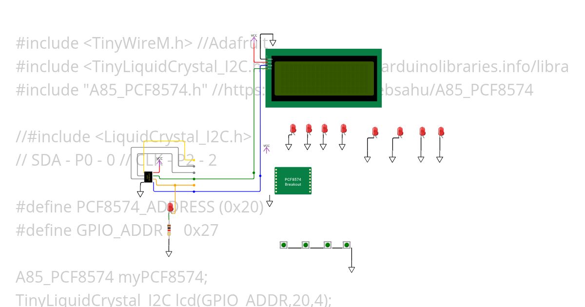 ATtiny85Inyector simulation