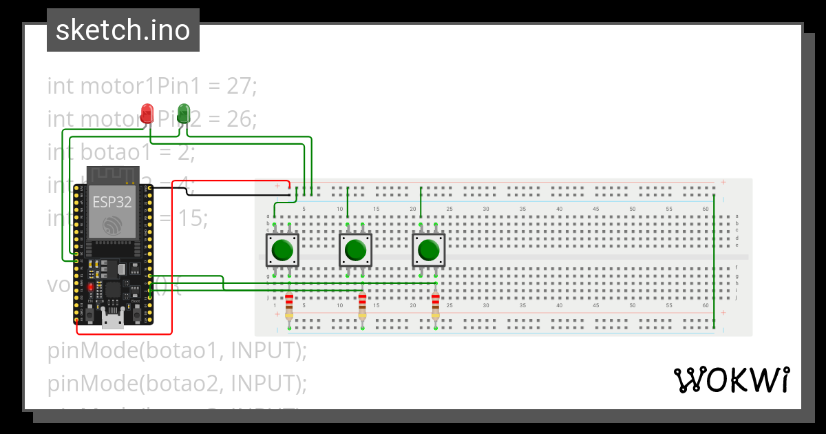 Anexo 4 Controle De Motor Dc Com Driver L298n Wokwi Esp32 Stm32 Arduino Simulator 5254