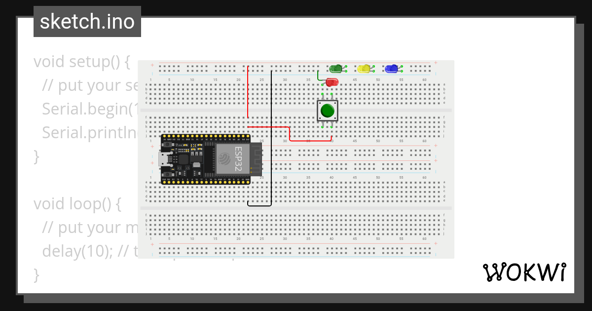 prj2 breadboard - Wokwi ESP32, STM32, Arduino Simulator