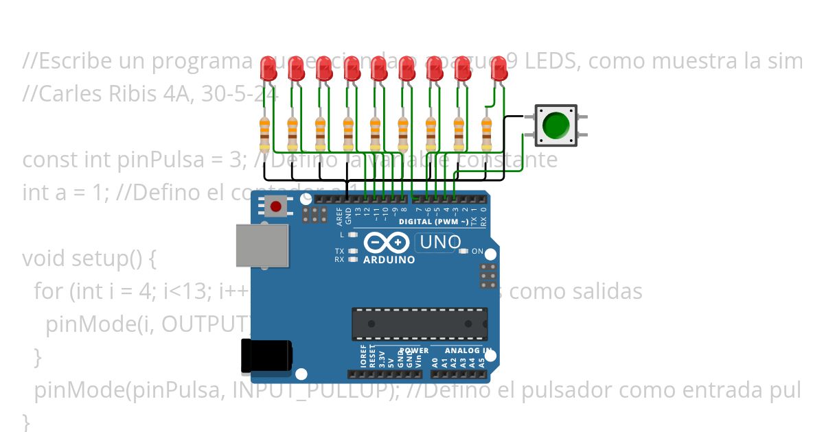 9 LEDS 1.2 simulation