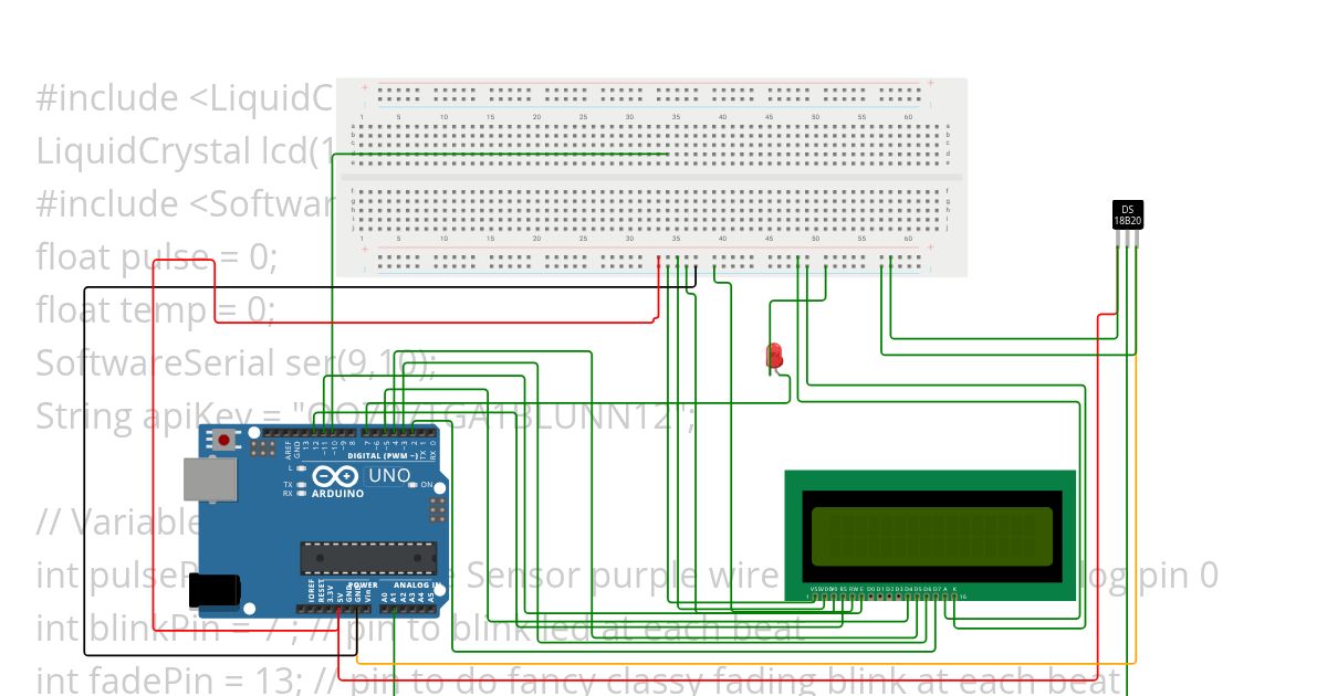 Create a Smart Industry/Healthcare monitoring system using either Pi or Arduino  simulation