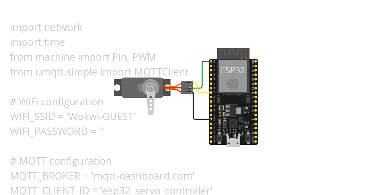 servo motor mqtt simulation