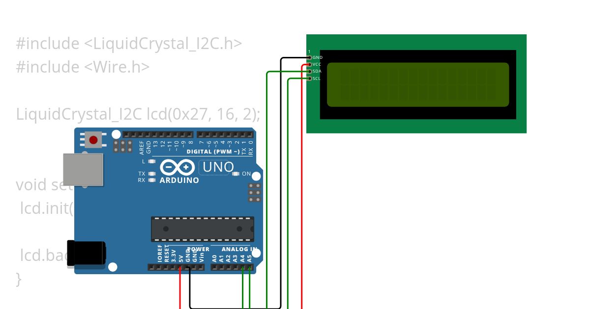 I2c lcd simulation