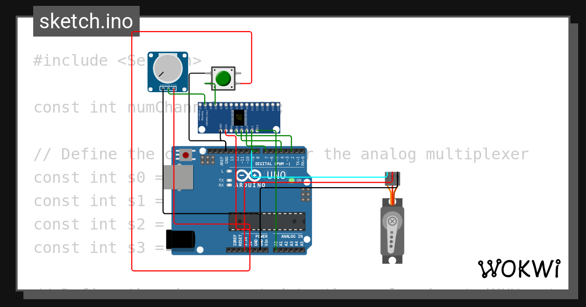 multiplexer - Wokwi ESP32, STM32, Arduino Simulator