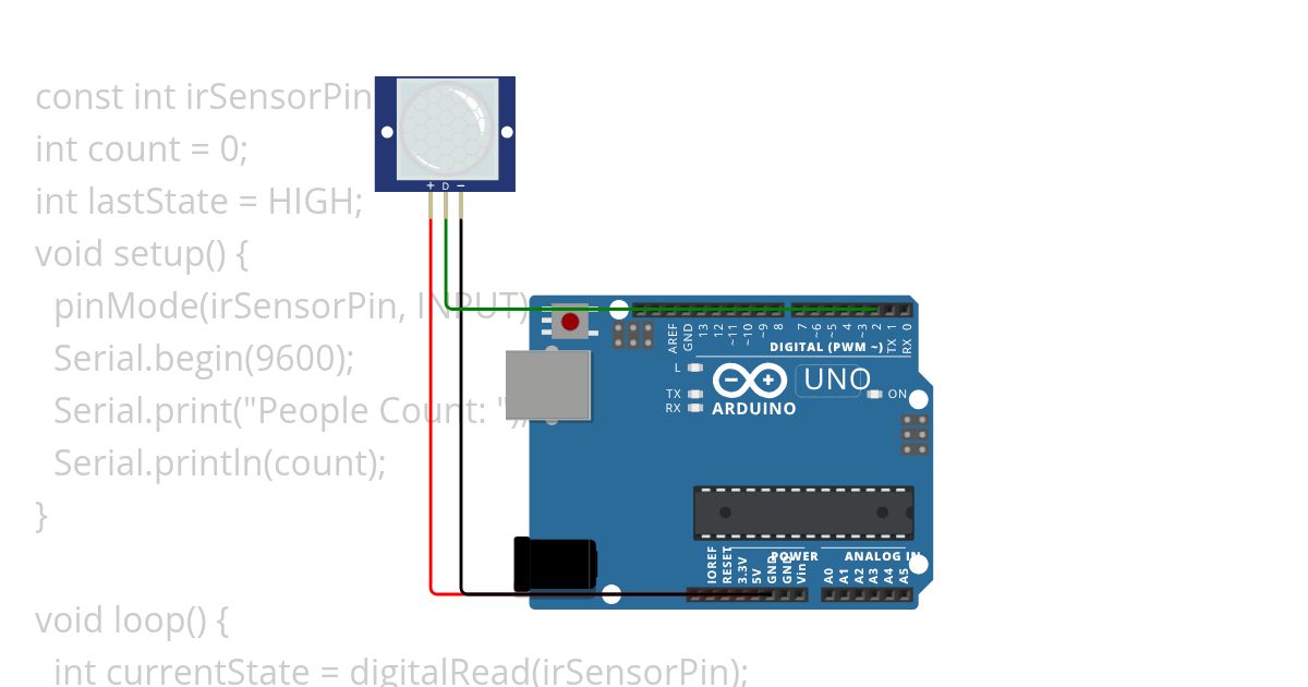 IR SENSOR  simulation