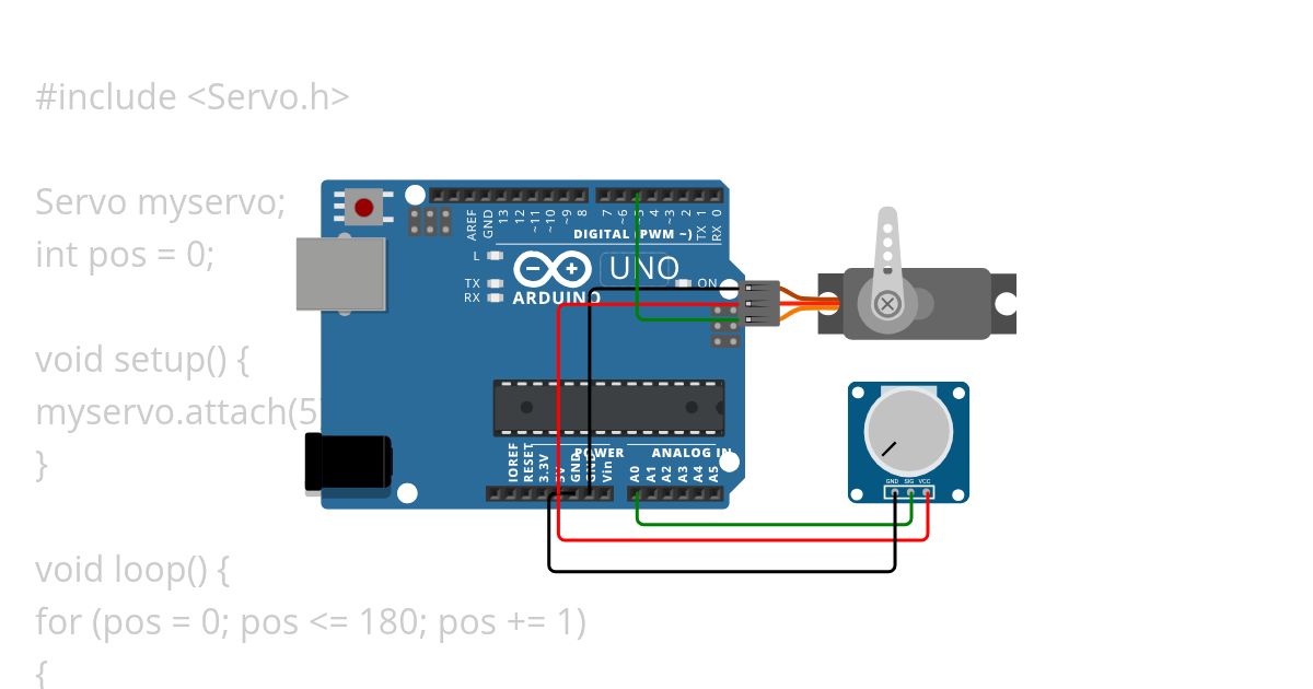 Servo 180-0 back forth simulation