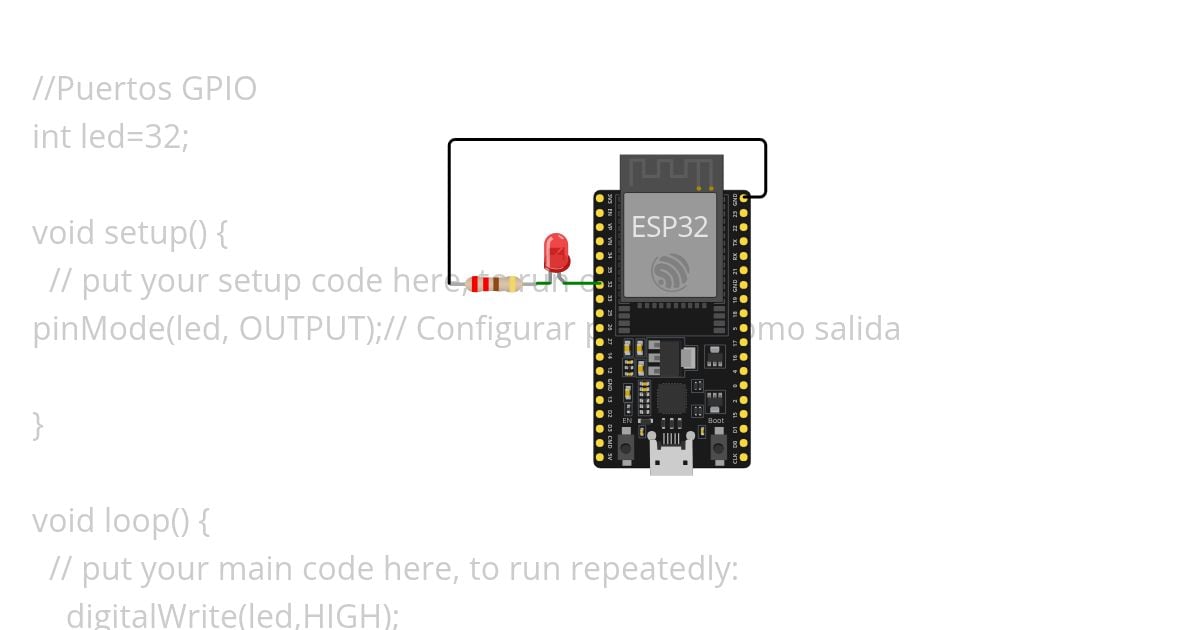 ESP32-Blink simulation
