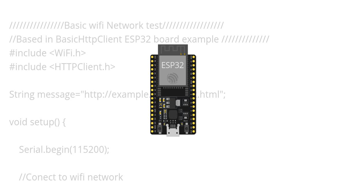 ESP32 -wifi_Test Simplified simulation