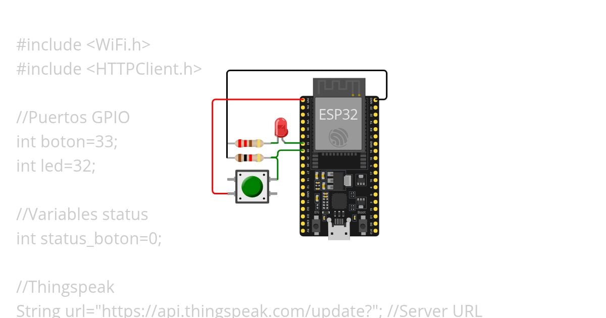 ESP32-Thingspeak Sensor Digital simulation