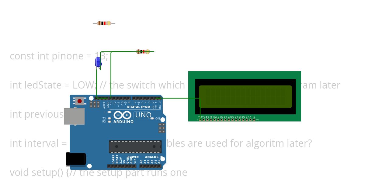 lab one: blinking interval algorithm simulation