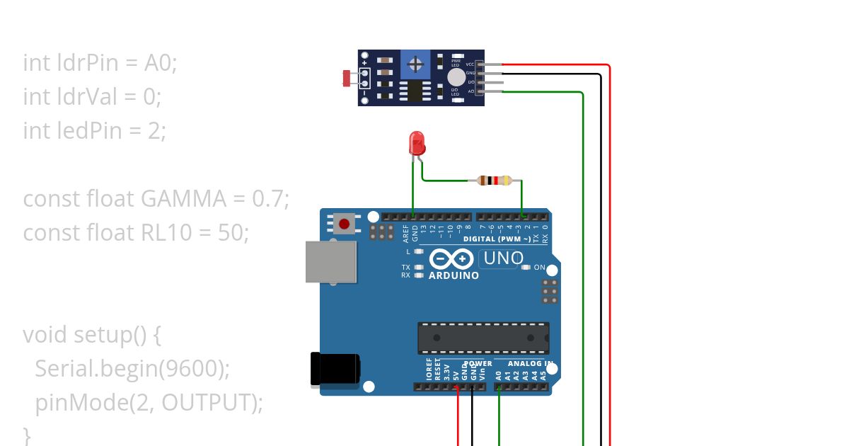 ldrphotocell simulation