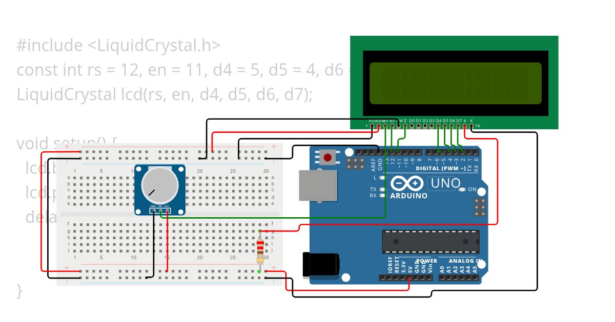 Name on  LCD  simulation