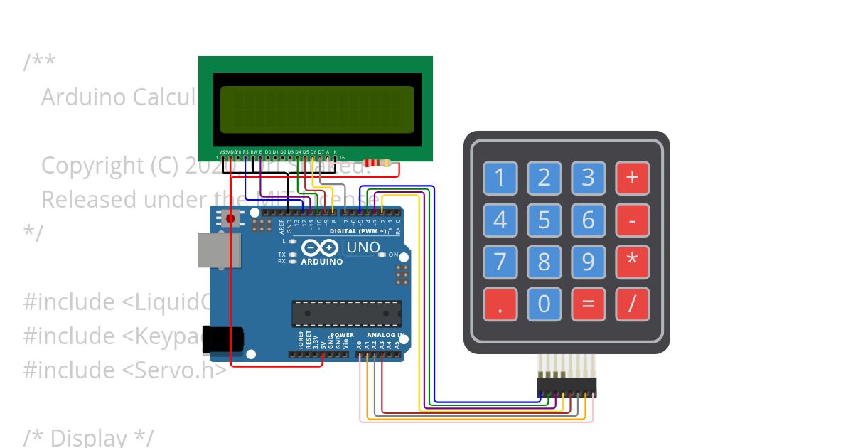 calculator.ino Copy simulation