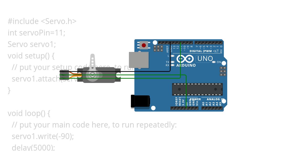 ServoMotor 1 simulation