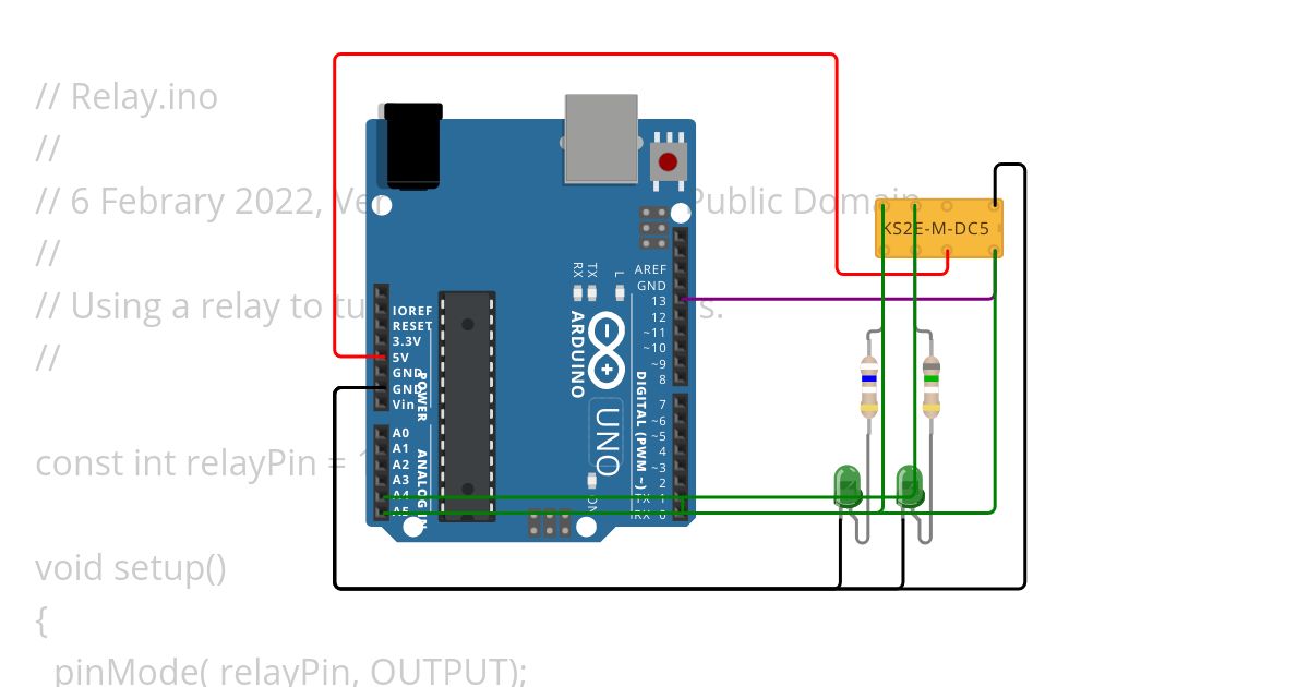 Relay.ino simulation