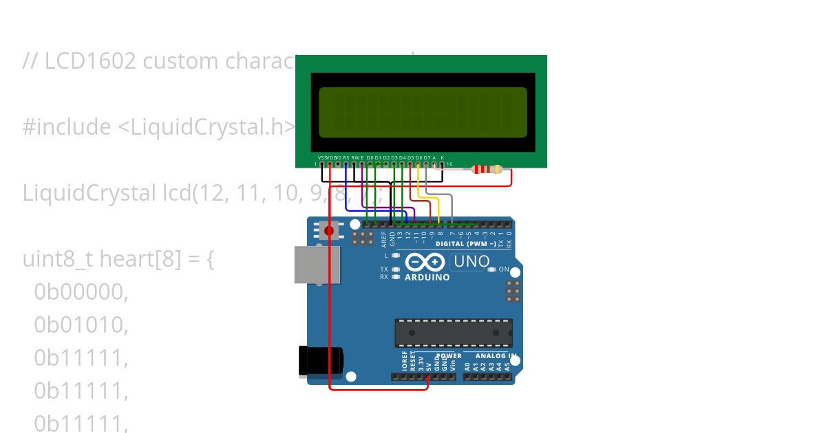 lcd1602-heart.ino Copy simulation