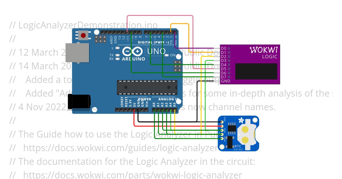 LogicAnalyzerDemonstration.ino Copy simulation