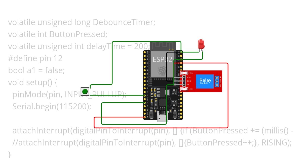 Delay for domofon relay simulation