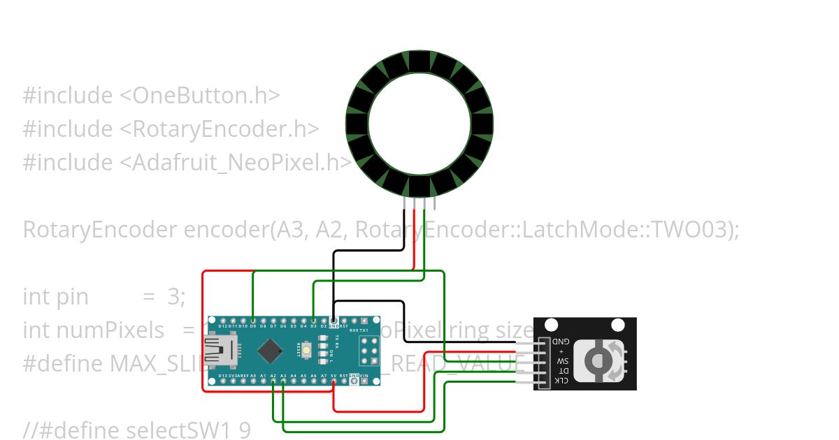 RotaryConNeo V3 (Mute light) simulation