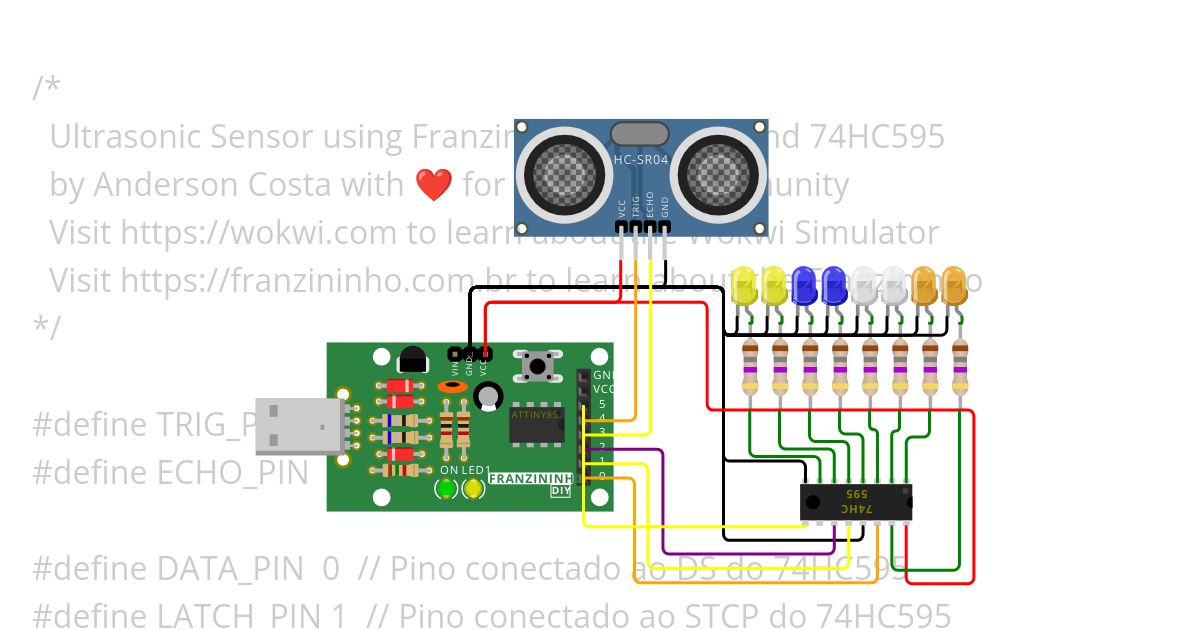 franzininho-sonar.ino simulation