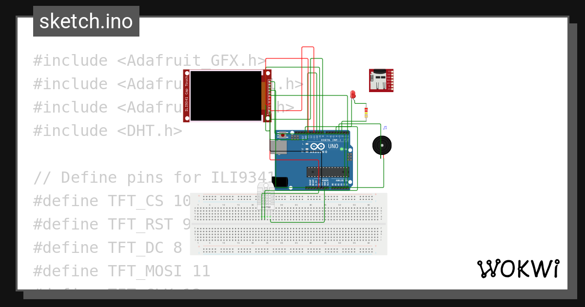 ILI9341 CAP TOUCH - Wokwi ESP32, STM32, Arduino Simulator