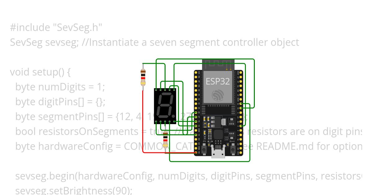 7 seg esp32 simulation