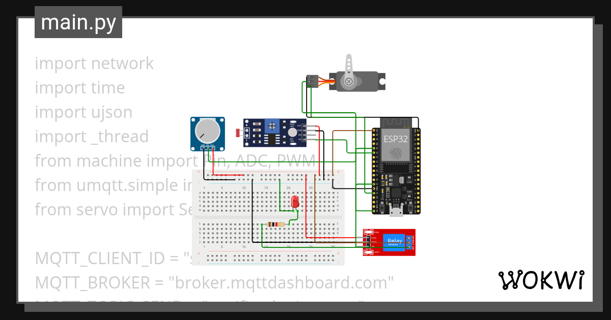 testes servo Wokwi ESP32, STM32, Arduino Simulator