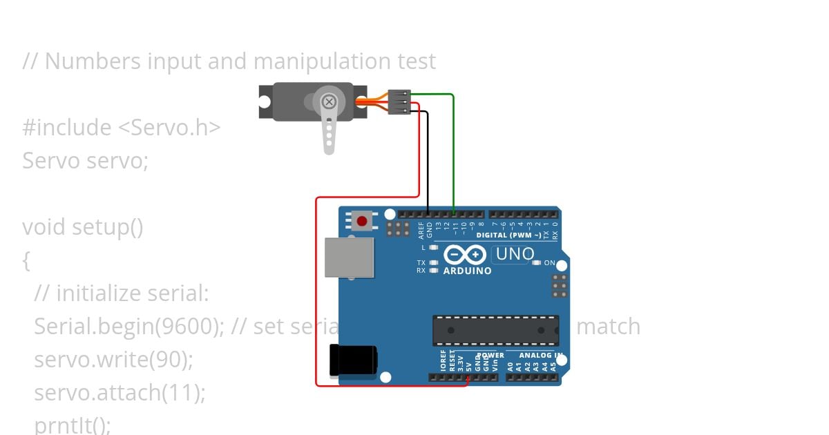 Test numbers input simulation