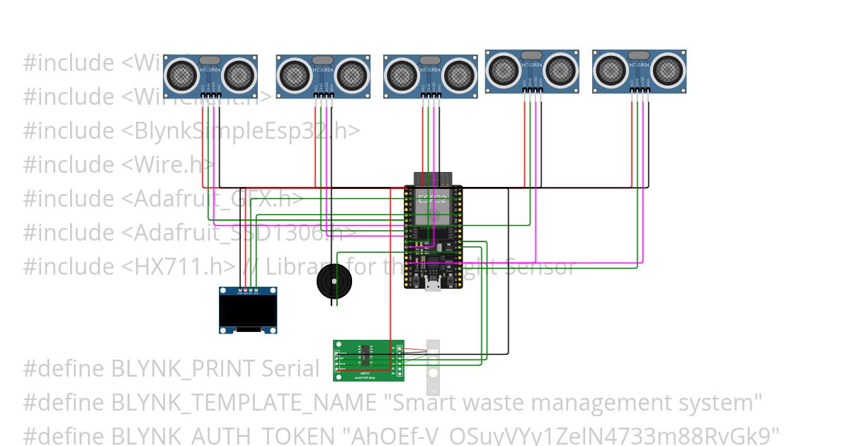 Smart waste management system simulation