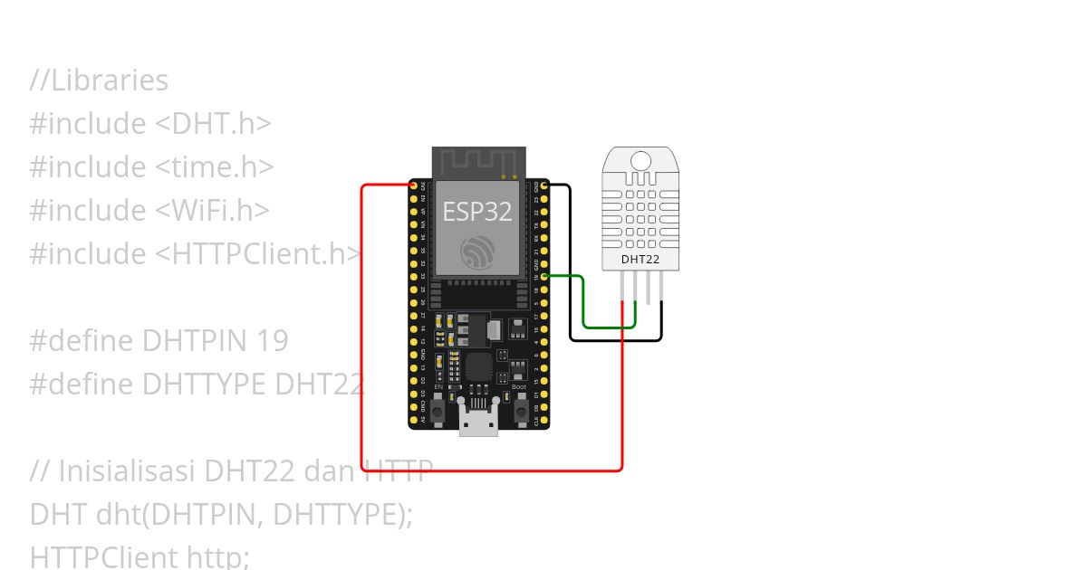 ESP32 DHT11 simulation