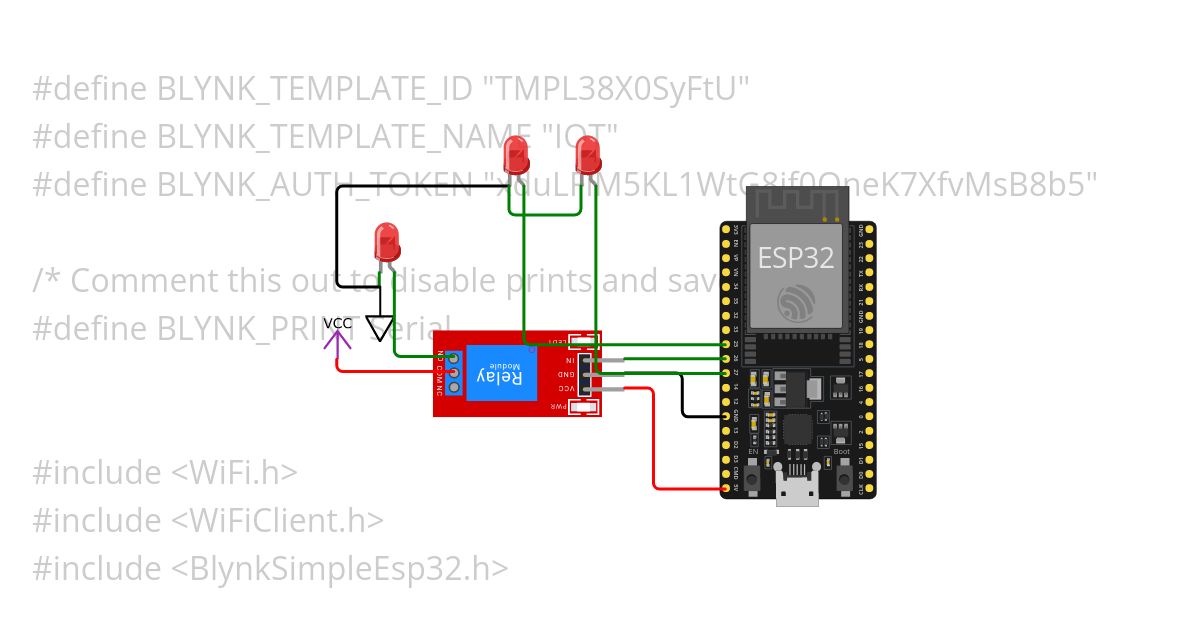 Blynk ESP32 IOT simulation