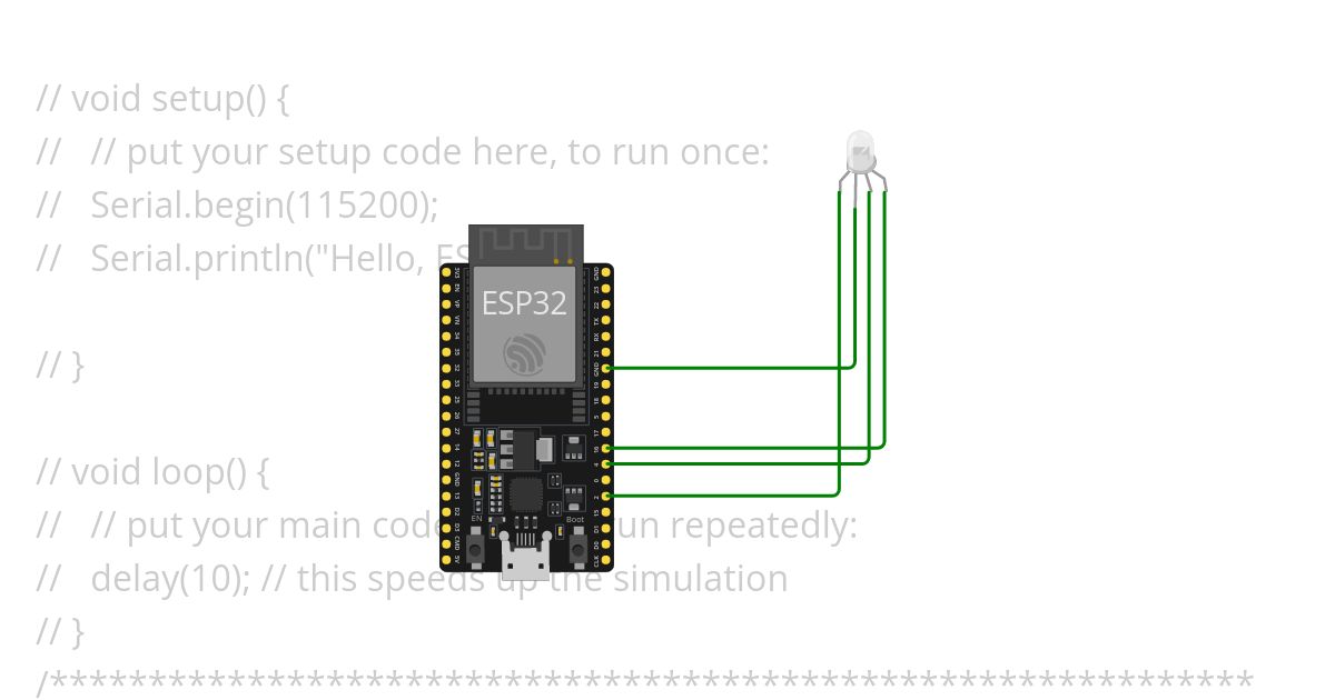 Blynk ESP32 RGB IOT simulation