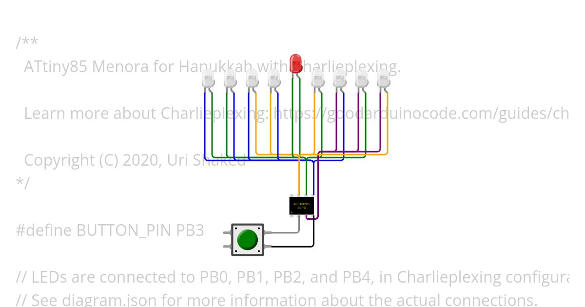 attiny85-menora.ino Copy simulation