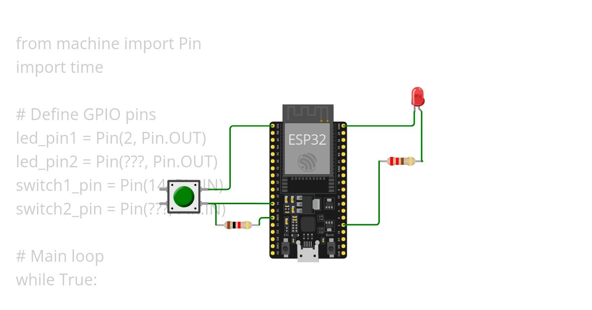 interrupt: pir led simulation