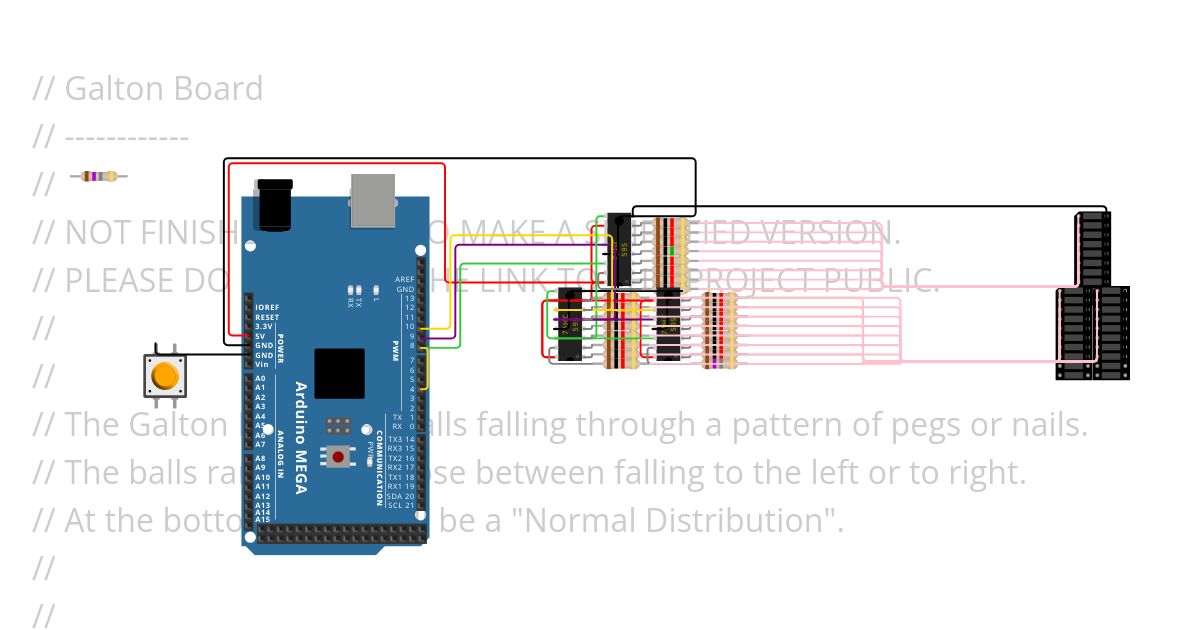 Galton Board  simulation