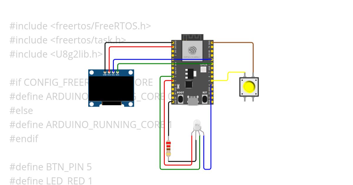 FreeRTOS-C3-OLED-BTN simulation