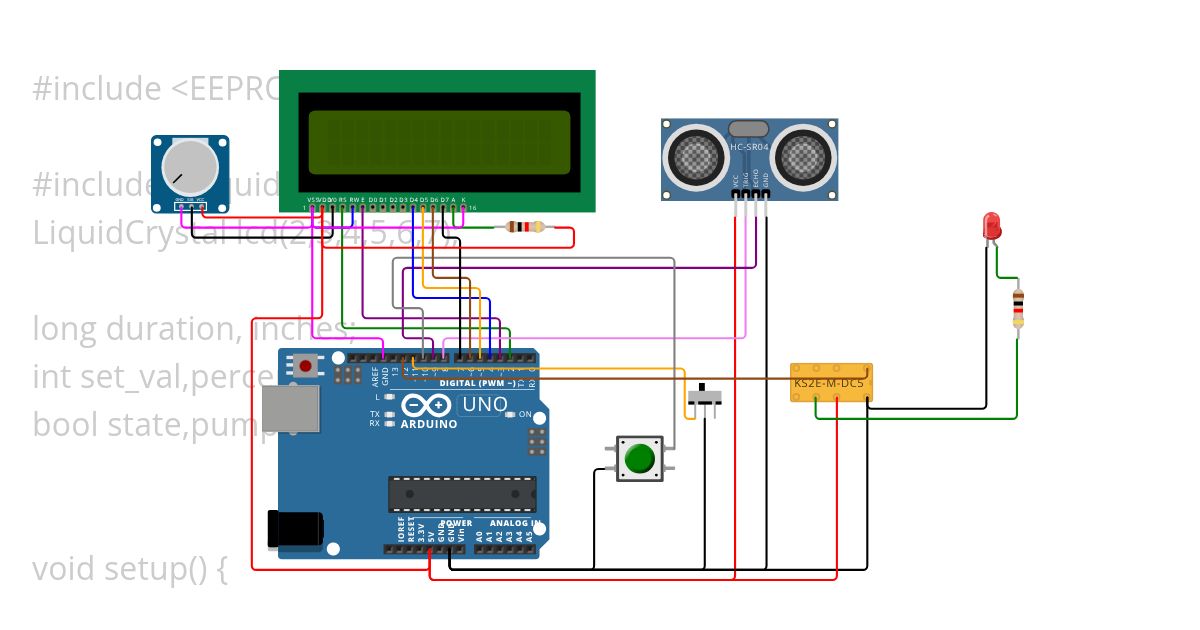 Automatic Water Level Controller simulation